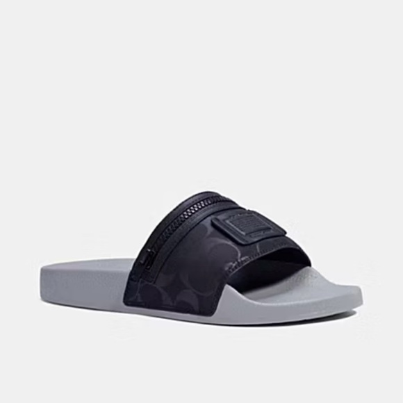Coach Black and Gray Men's Sandals - Picture 6 of 10